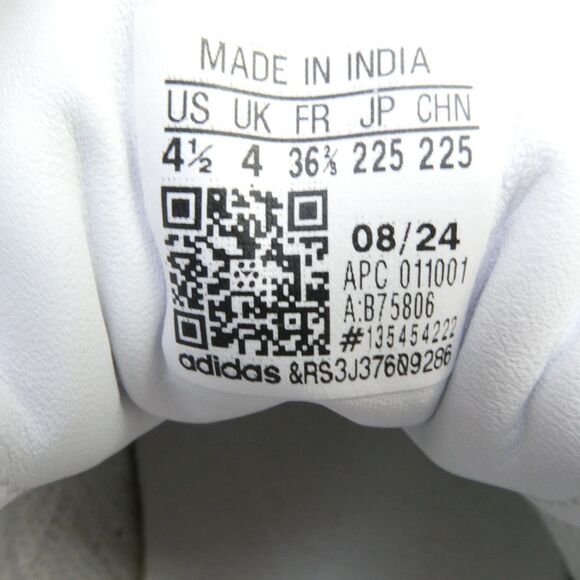 adidas Originals Women's US 5.5 Samba OG Trainers Youth 4.5 White/Black B75806 - Picture 2 of 13